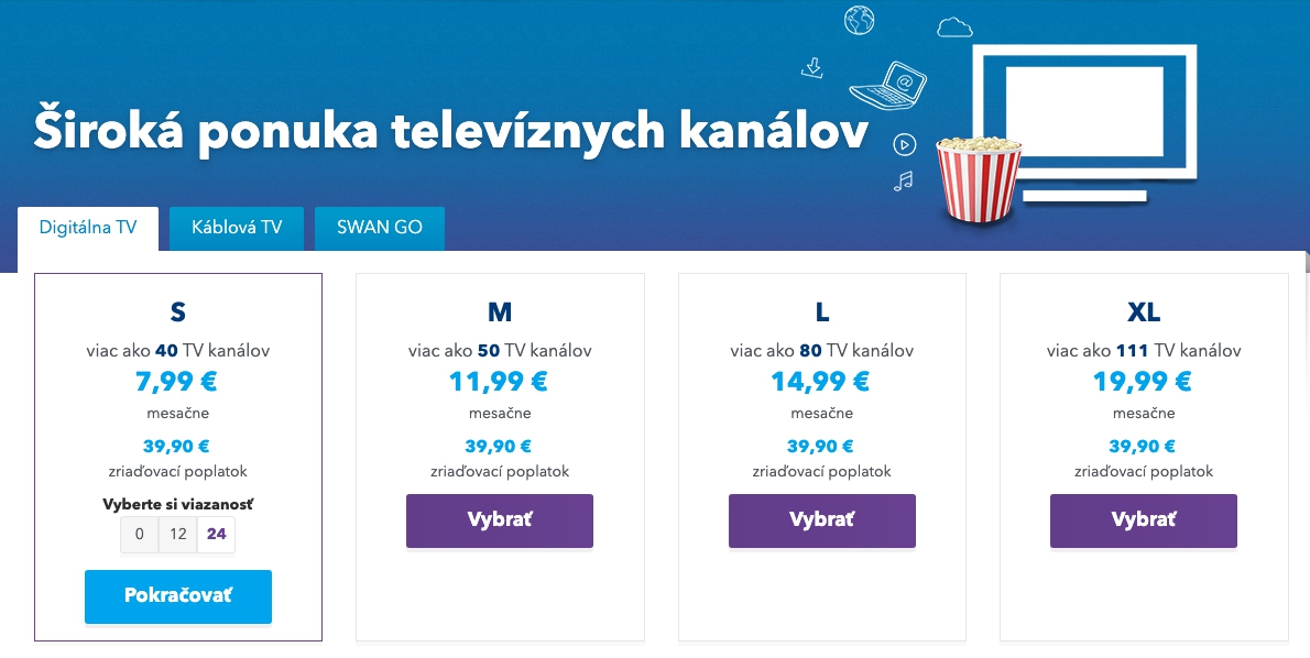 Swan digitálna TV