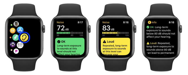 Apple Watch a meranie hluku