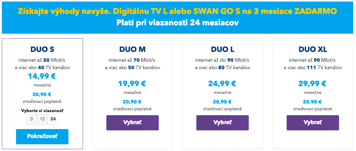 SWAN TV a Internet