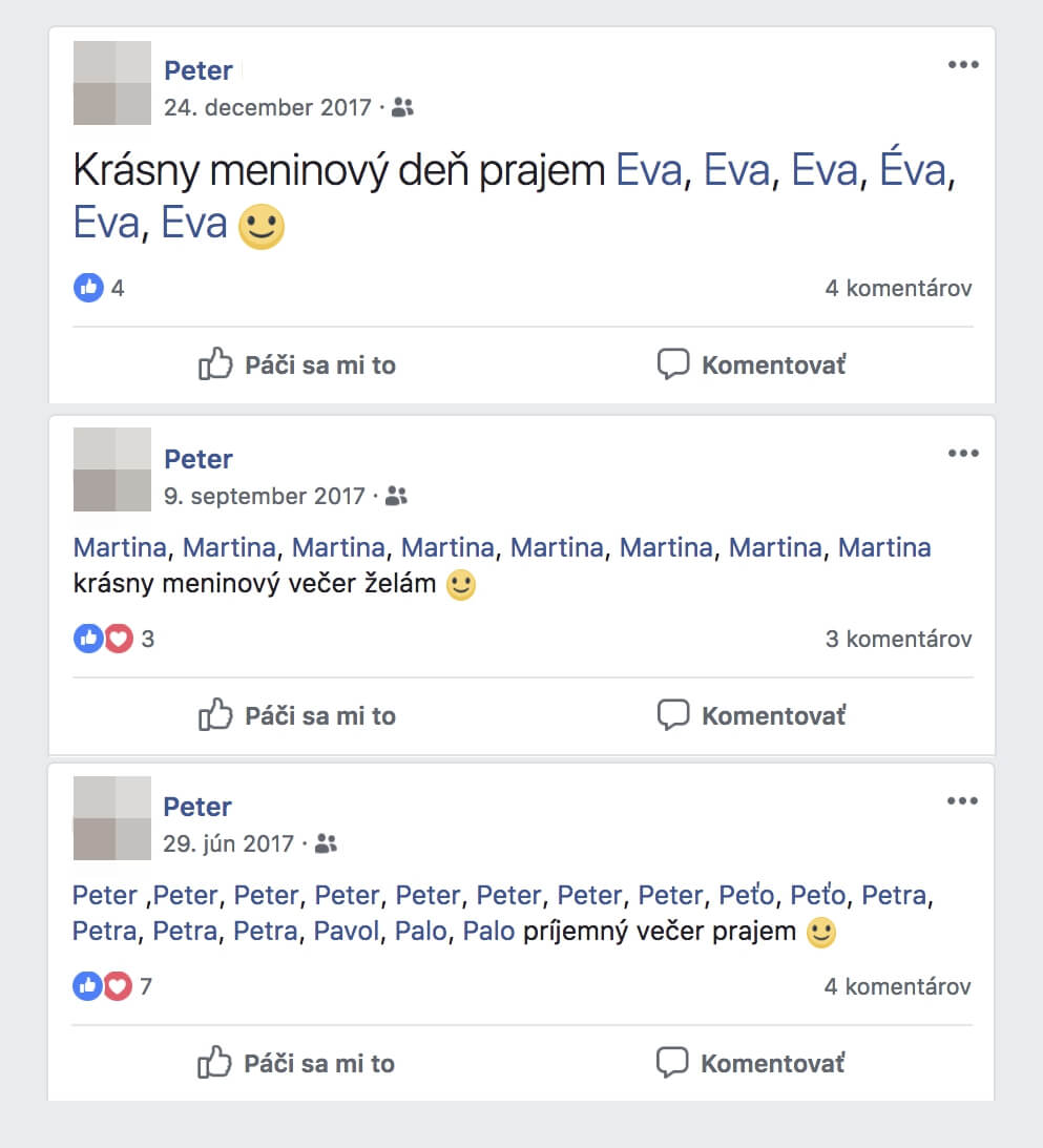 Status na Facebooku